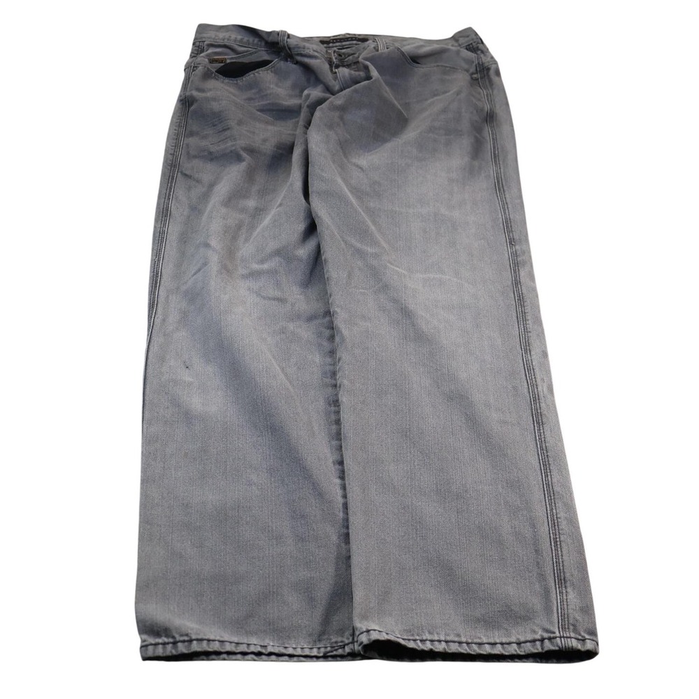 Sean John Jeans Mens 39x33 Gray Relaxed Fit Straight Leg Denim Pants Casual